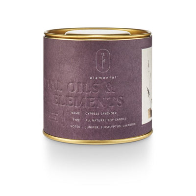 Natural Tin Candle - Hannesson Home