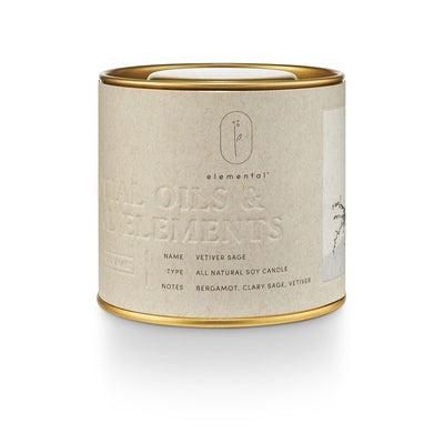 Natural Tin Candle - Hannesson Home