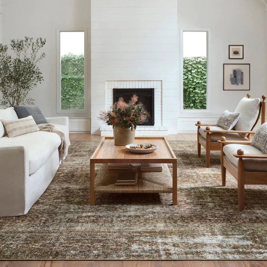 Amber Lewis x Loloi Billie - BIL-06 Tobacco / Rust Rug - Showroom Model