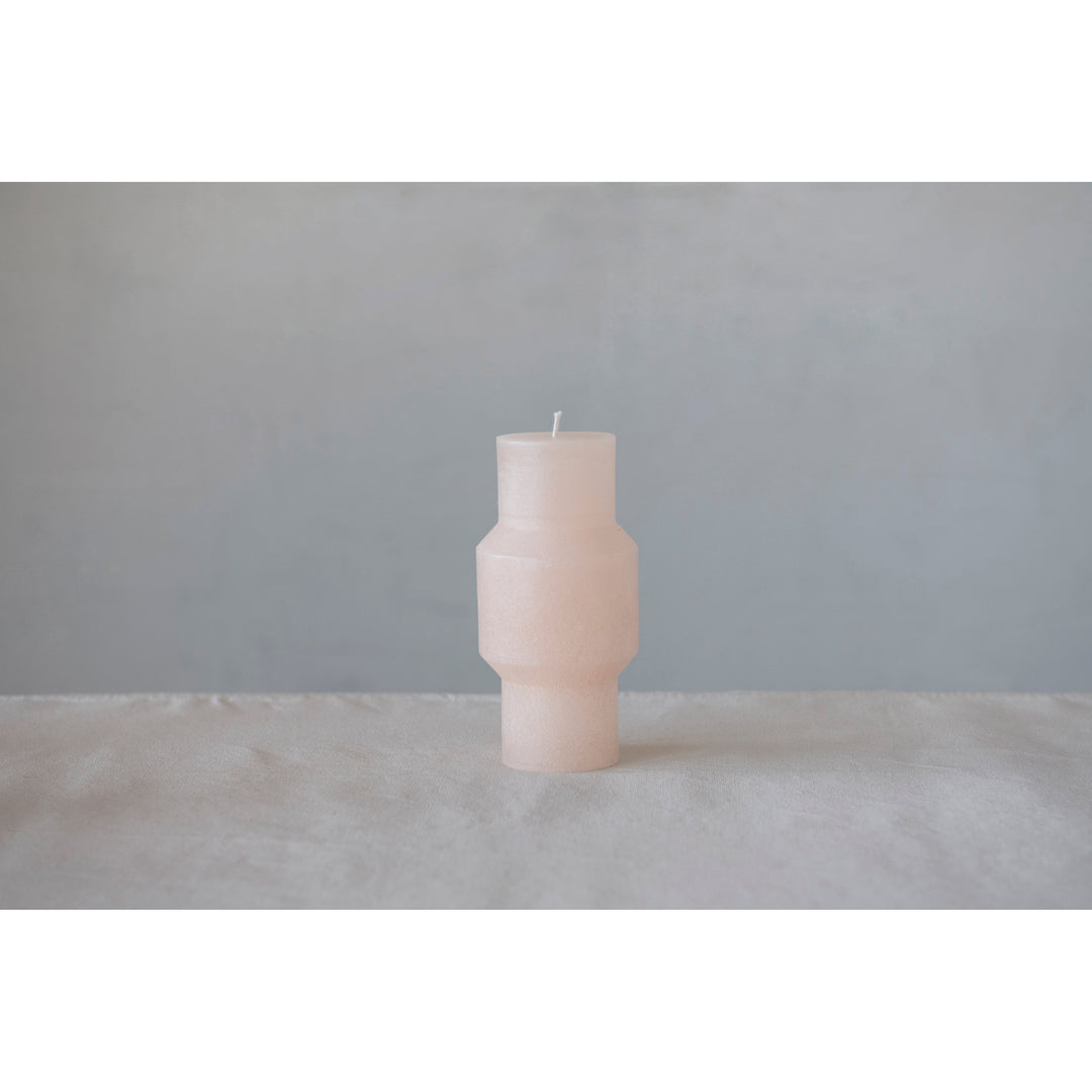 Unscented Totem Pillar Candle 3"x6", Blush