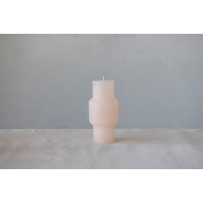 Unscented Totem Pillar Candle 3"x6", Blush