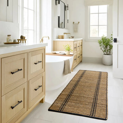 Conny Natural / Black Rug