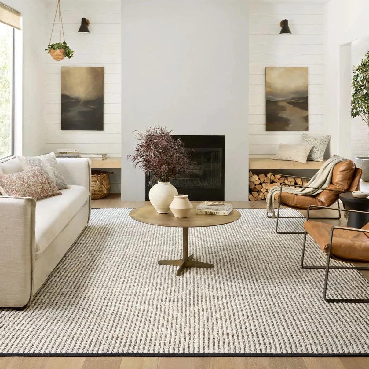 Colter Ivory / Black Rug