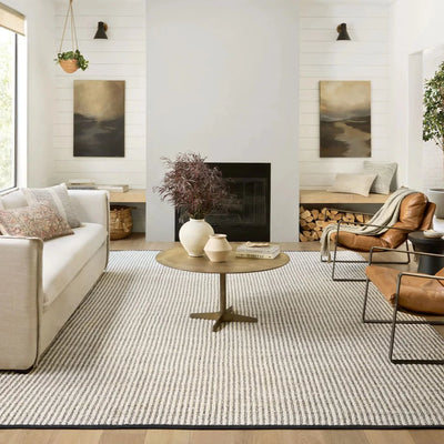 Colter Ivory / Black Rug