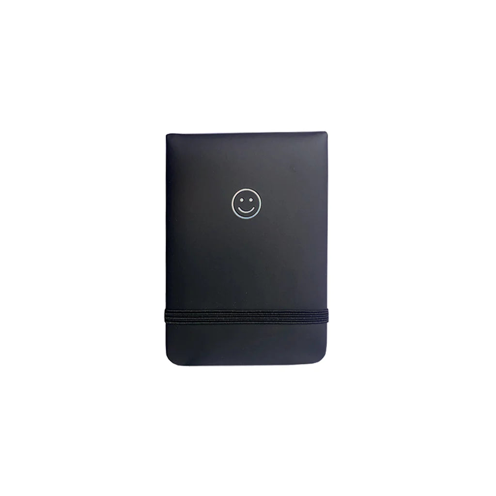 Smiley Mini Pocket Journal in Black