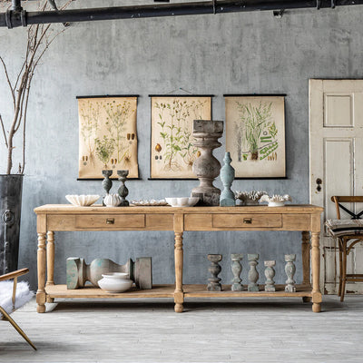 Bobbin Bleached Tailors Table - Showroom Model