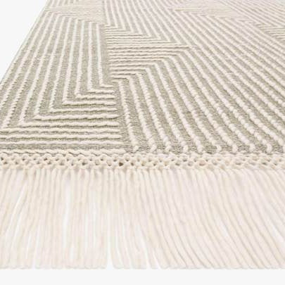Magnolia Home By Joanna Gaines × Loloi Newton - NET-04 Sage / Ivory