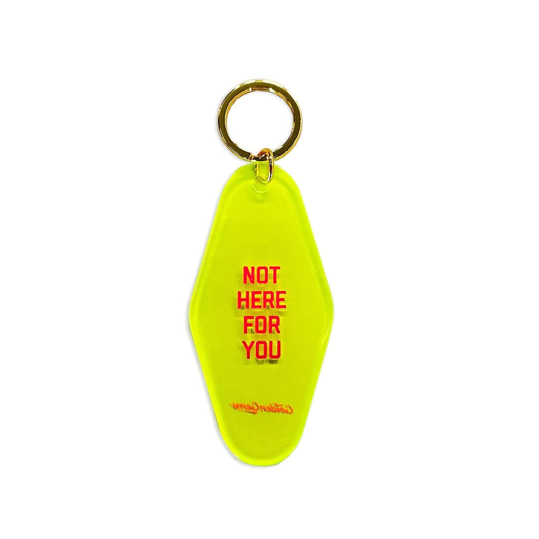 Not Here For You Motel Keytag