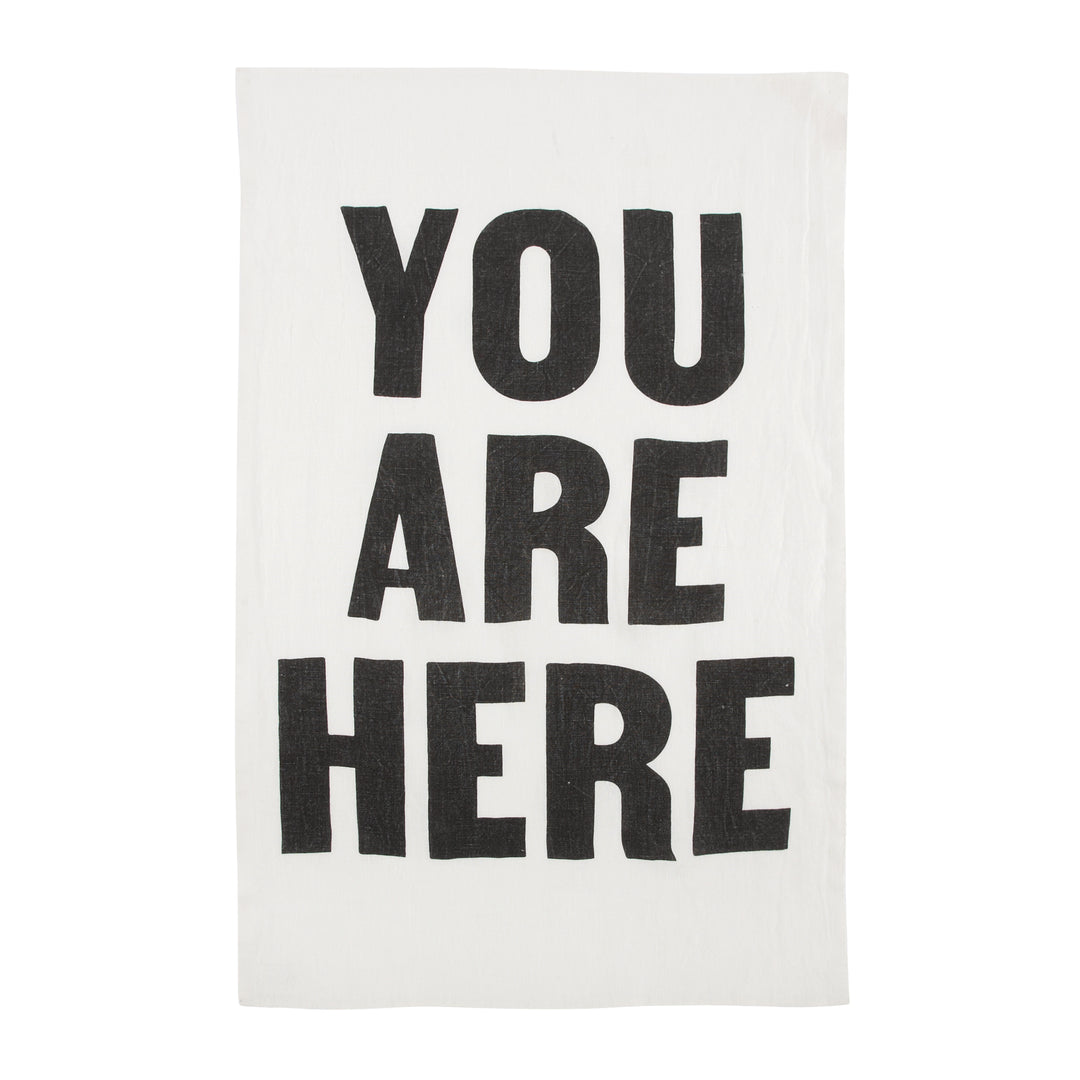 "You Are Here" Tea Towel