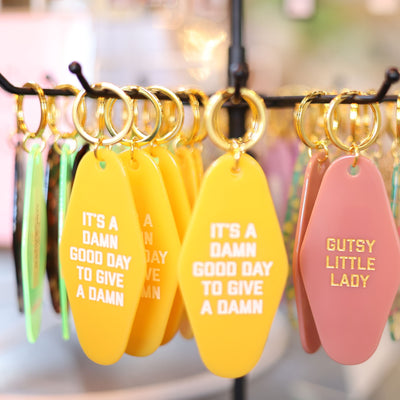 Its A Damn Good Day To Give A Damn Motel Keytag