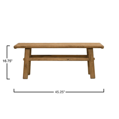 Reclaimed Elm Wood Coffee Table - Showroom Model