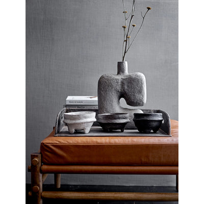 Distressed Handmade Paper Mache Vase