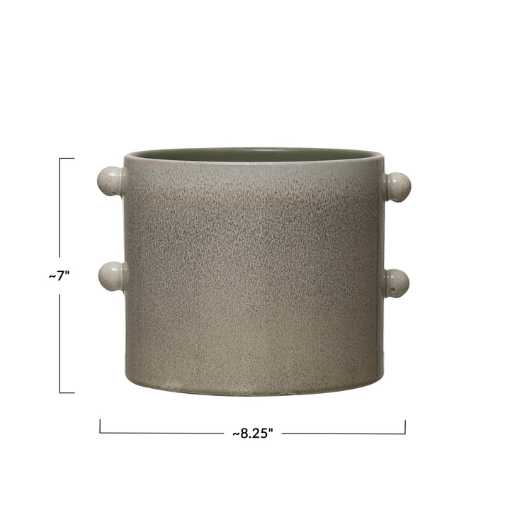 Sanctuary Stoneware planter with Glaze
