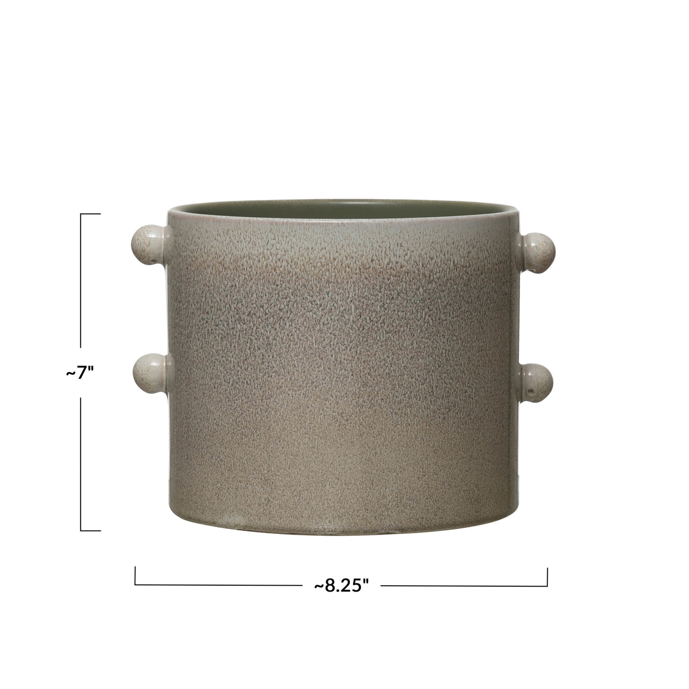 Sanctuary Stoneware planter with Glaze