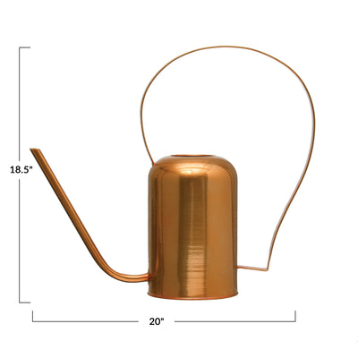 Copper Finish Metal Watering Can