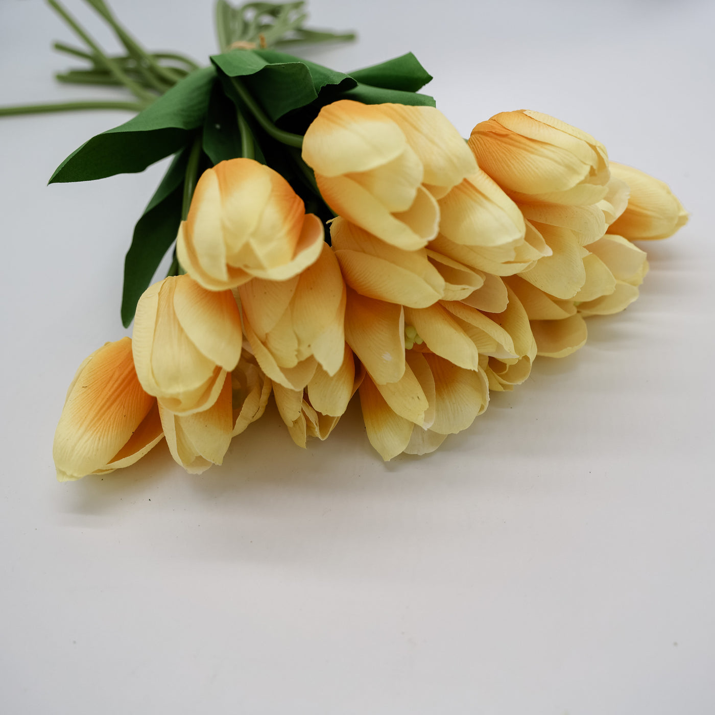 Light Yellow Real Touch Tulip Bundle