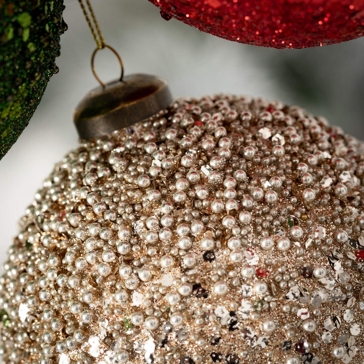 Round Glitter Ball Ornament